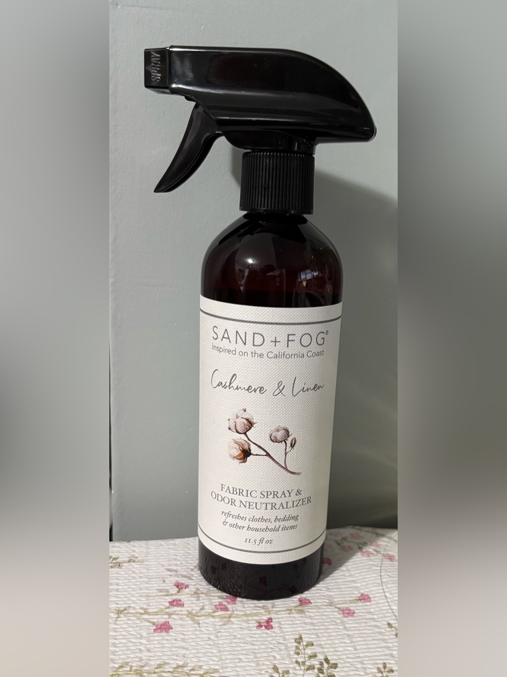 Sand + Fog Cashmere & Linen Fabric Spray - Black Bottle